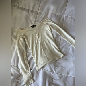 REFORMATION Off The Shoulder Longsleeve